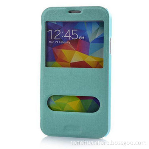 Dual Window S View Flip Case Battery Housing for Samsung S5